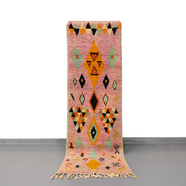 Moroccan Vintage Runner Rug 2.4 x 7.9 feet / 73 x 243 cm - Ettilux Home